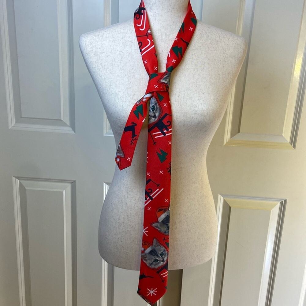 Christmas Cat‎ Tie